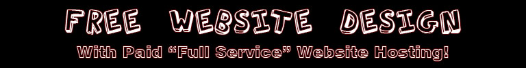 free website design with purchase of Full Service Website Hosting
